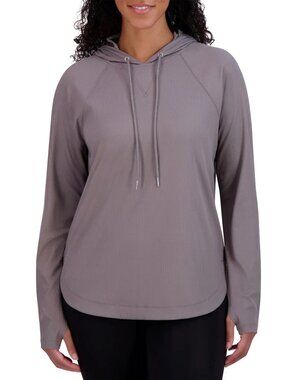 SAGE‎ Women's Lightweight Hoodie, Long Sleeve, Gray, Medium
